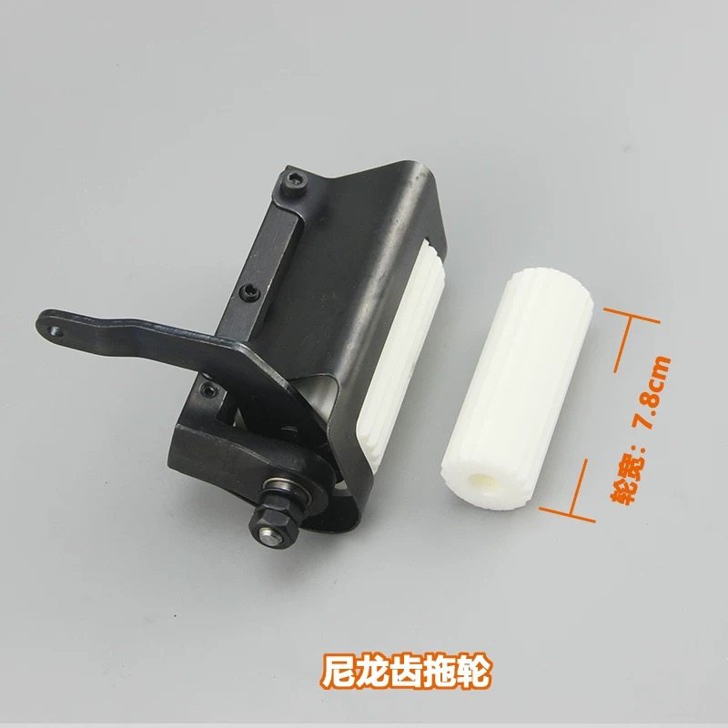 VC008多针机拖轮 橡胶平拖轮银箭橡筋机1402后托布轮组件装机12针