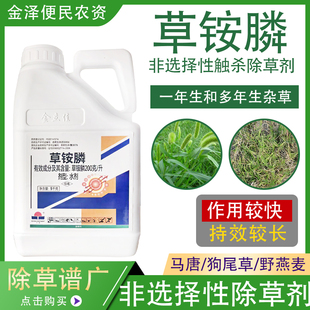 金立佳200克/升草铵膦非耕地果园茶园杂草牛筋草小飞蓬农药除草剂
