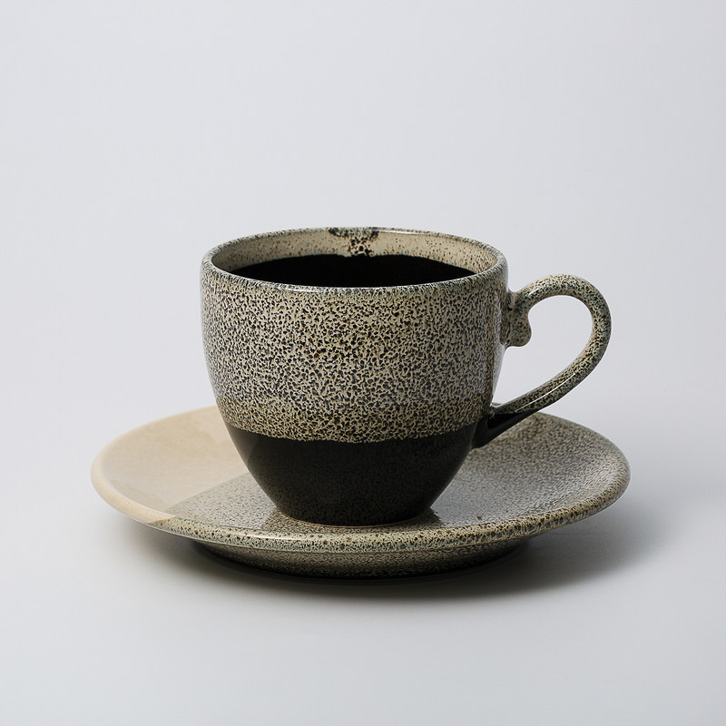 日本进口AITO Glaze works美浓烧陶瓷杯碟套装 咖啡杯茶杯水杯套