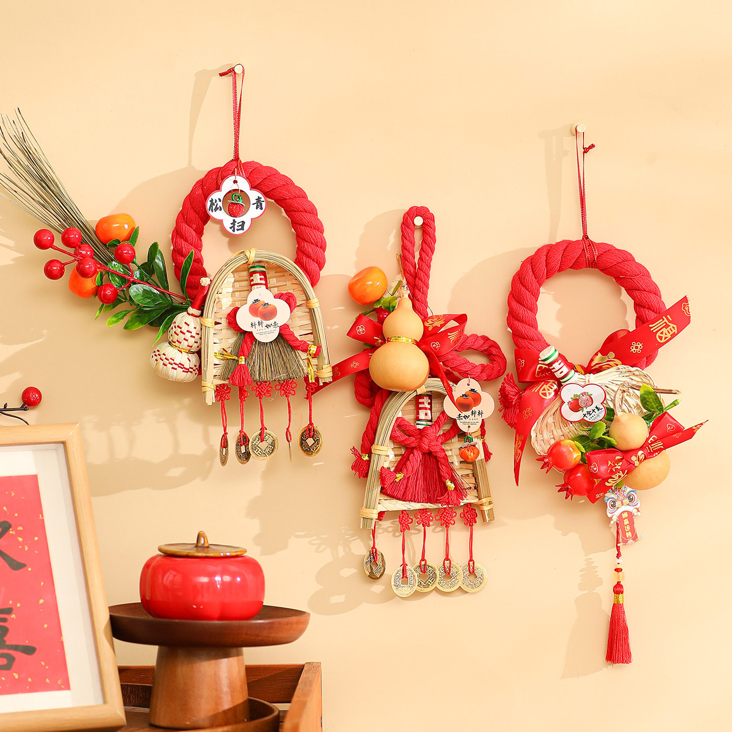 挂件中国结过年万字结新年装饰品