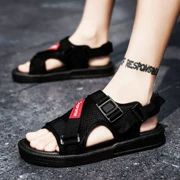 Giày sandal nam đế xuồng đôi nam mùa hè thủy triều 2019 xu hướng mới Phiên bản Hàn Quốc mang giày sandal nam cá tính - Giày thể thao / sandles