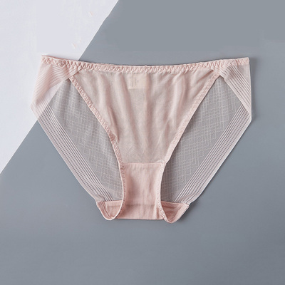 cnsilk桑蚕丝三角裤少女中腰性感