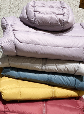 中老年超轻排骨羽绒服女90鸭绒加肥大码宽松保暖小款外套胖妈妈装