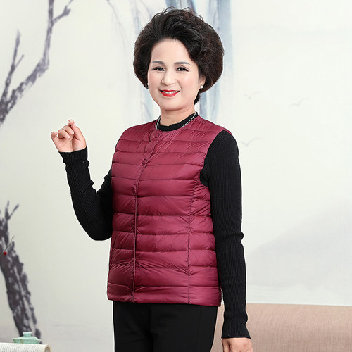 圆领羽绒服内胆200斤超轻中老年