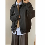 现货卡其色秋季全棉刺绣翻领短款外套男JK810/P75，女装短外套，星座205-3