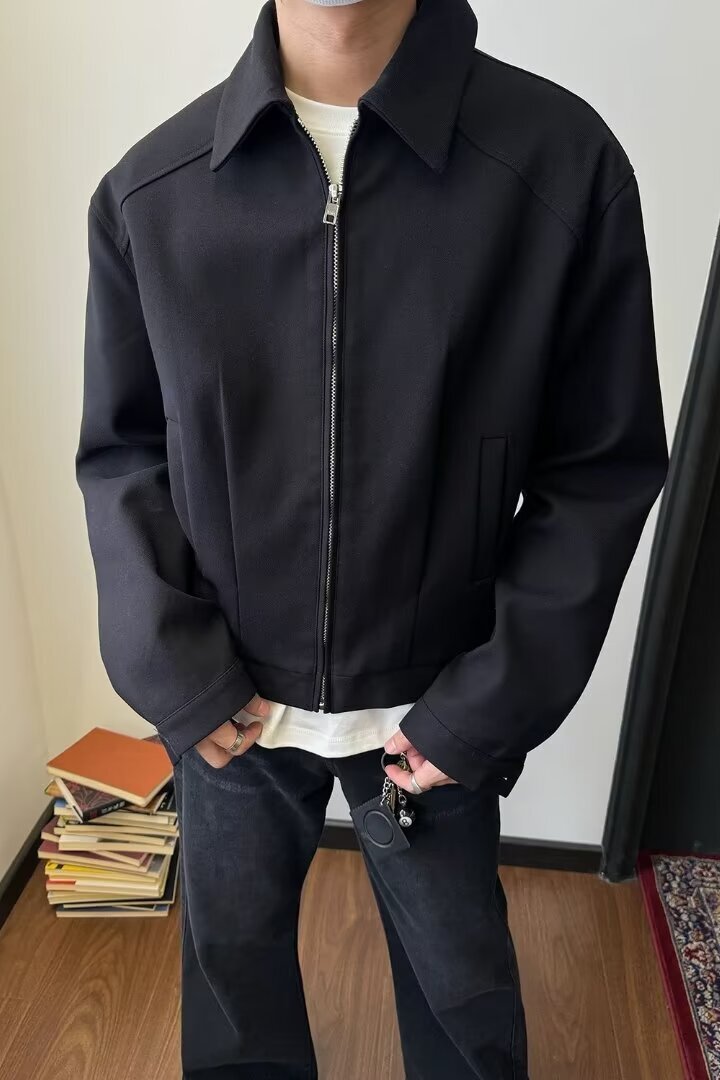 【网图有货】秋季潮流痞帅休闲垫肩夹克宽松短款上衣2550/P75,男装夹克,星座205-3