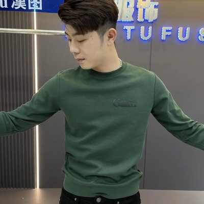 2025秋冬季新款男士加厚卫衣欧美风休闲百搭潮流时尚长袖打底衫男