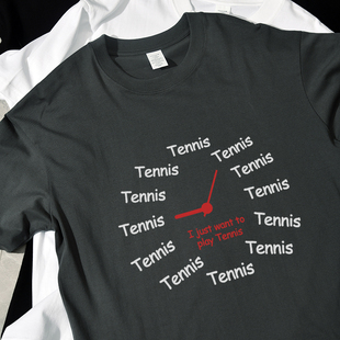 短袖 play 新款 t恤宽松休闲纯棉百搭男女情侣 Tennis夏季 want
