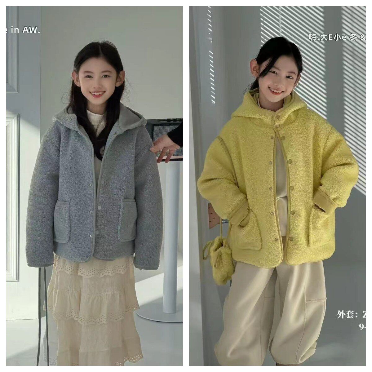 连帽毛呢外套女2026新款韩版短款呢子大衣