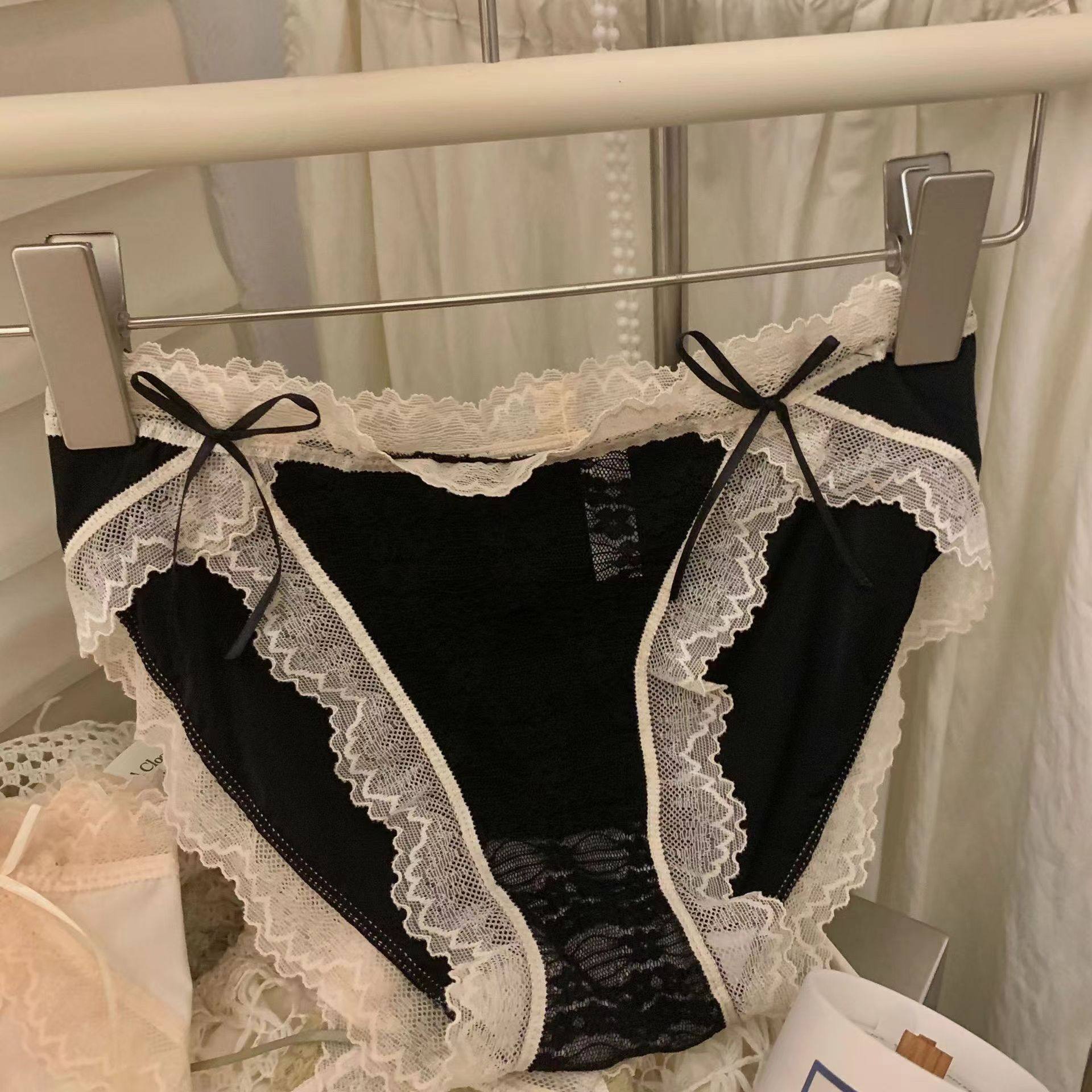 纯欲性感女士内裤开叉蕾丝提花透气舒适少女三角短裤,女士内衣/男士内衣/家居服,女三角裤,淘宝优惠券,粉丝福利购,淘宝优惠卷