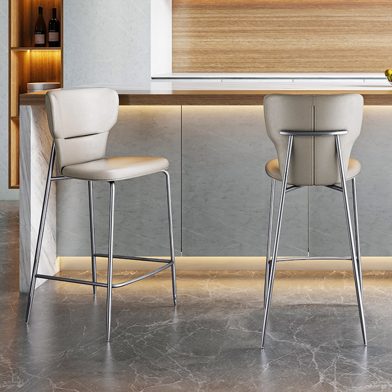 HEDUEN意式高脚凳现代简约轻奢舒适中岛台水吧台椅子凳子H779,住宅家具,家用高脚椅,淘宝优惠券,粉丝福利购,淘宝优惠卷