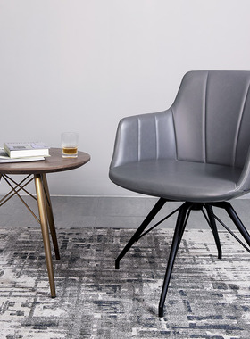 HEDUEN北欧洽谈椅可旋转椅子书桌椅子家用简约书房意式休闲椅H902