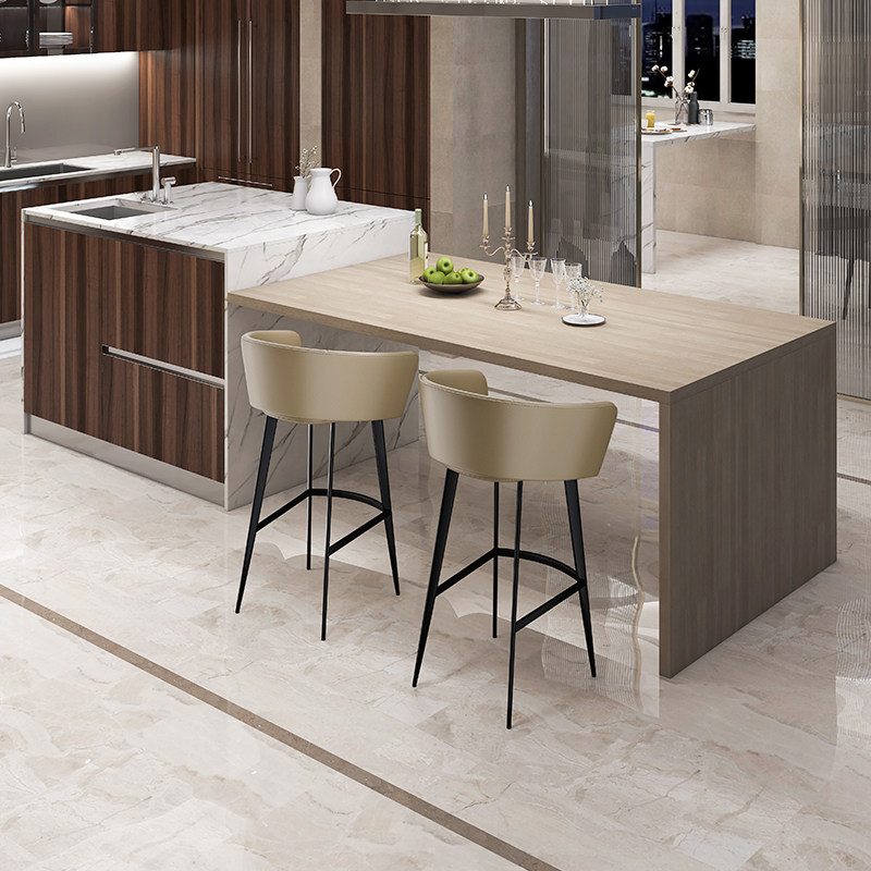 意式极简吧台椅欧式带扶手中岛台椅子吧凳高脚凳吧台凳家用H7167,住宅家具,家用高脚椅,淘宝优惠券,粉丝福利购,淘宝优惠卷