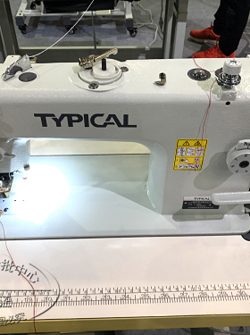 TYPICAL标准牌GC0303CQD侧切刀直驱同步DY车缝纫机汽车皮革厚料