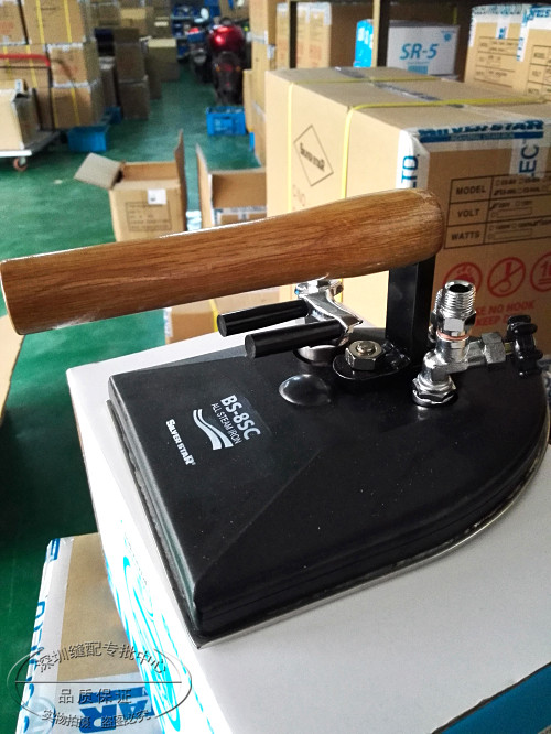 进口韩国原装银星BS-8SC手拨式全蒸汽不锈钢烫斗工业大烫熨斗