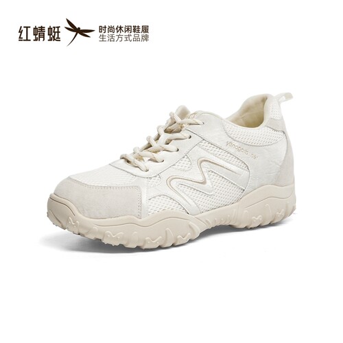 红蜻蜓秋季女休闲阿甘鞋德训运动