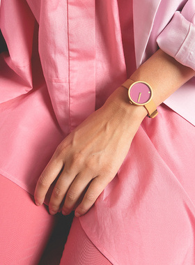 PICTO手表 男女简约学生潮个性时尚进口石英真皮中性极简情侣手表