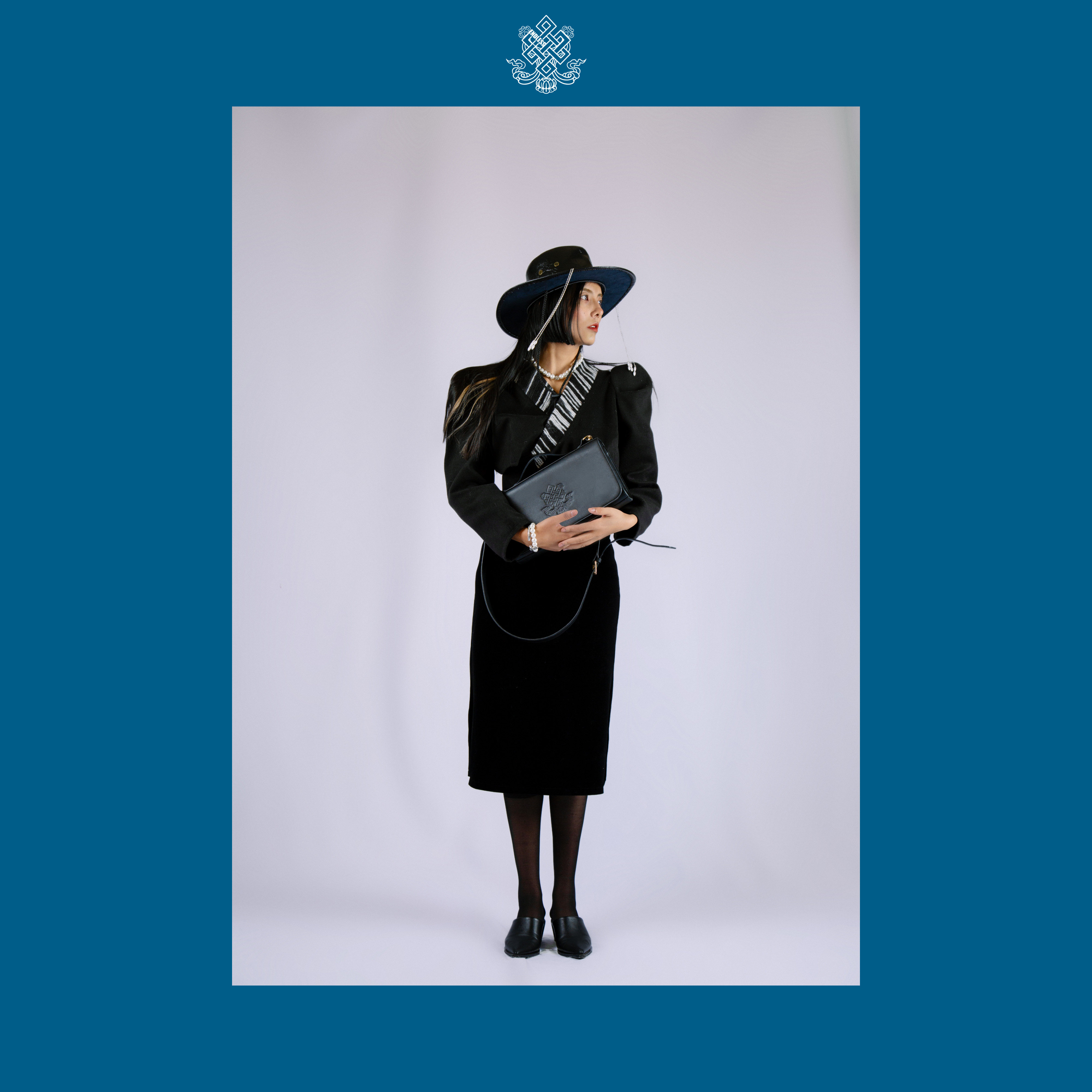 endless无尽西藏原创"刃"系列藏包  藏式黑色皮革肩带单肩斜挎背