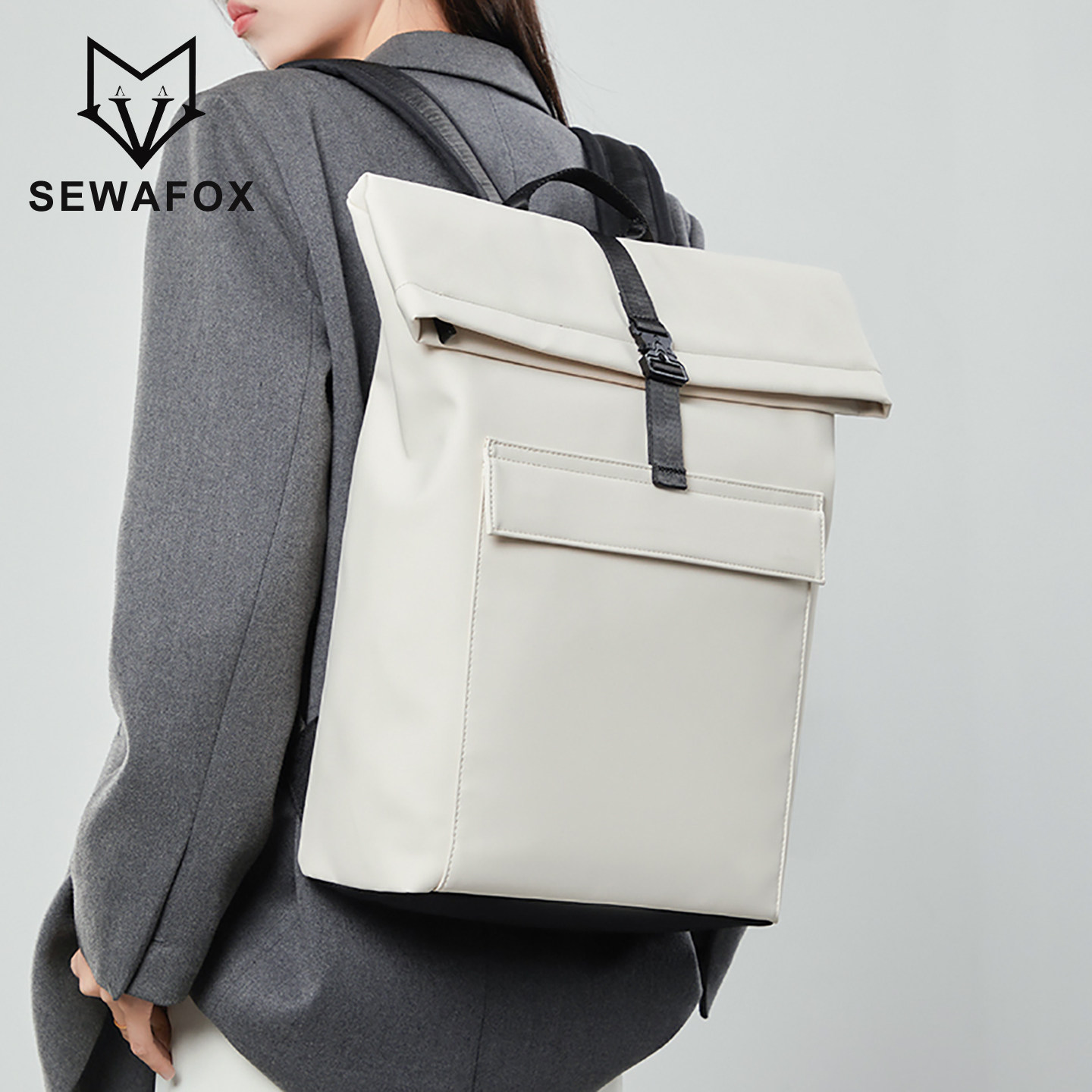 小众高级感双肩包大容量男女同款背包通勤户外旅行防水电脑包书包