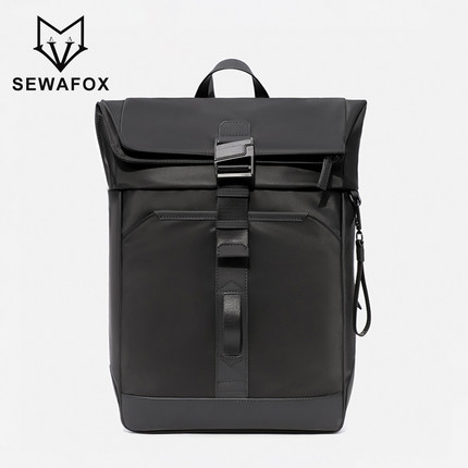 商务通勤旅行背包男士双肩包大容量16寸笔记本电脑包高级感书包男