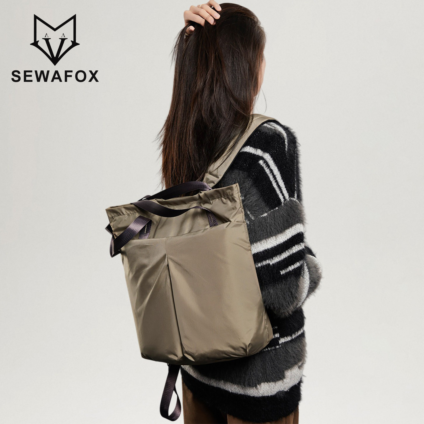 托特包背包男女轻便大容量防泼水通勤电脑包简约旅行手提包双肩包