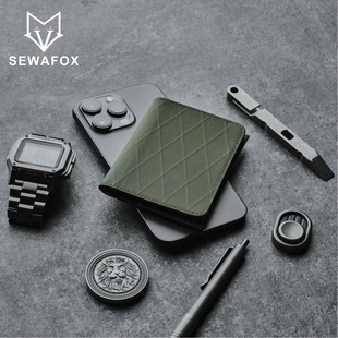 男士X-PAC 210D折叠钱包短款一体卡包夏季新款轻薄小巧随身证件包