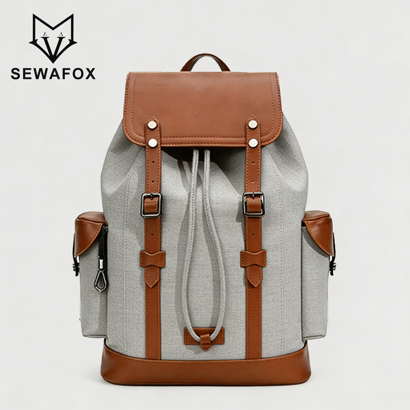 2026新款通勤双肩包男士高级感大容量皮质出差旅行背包高级感书包