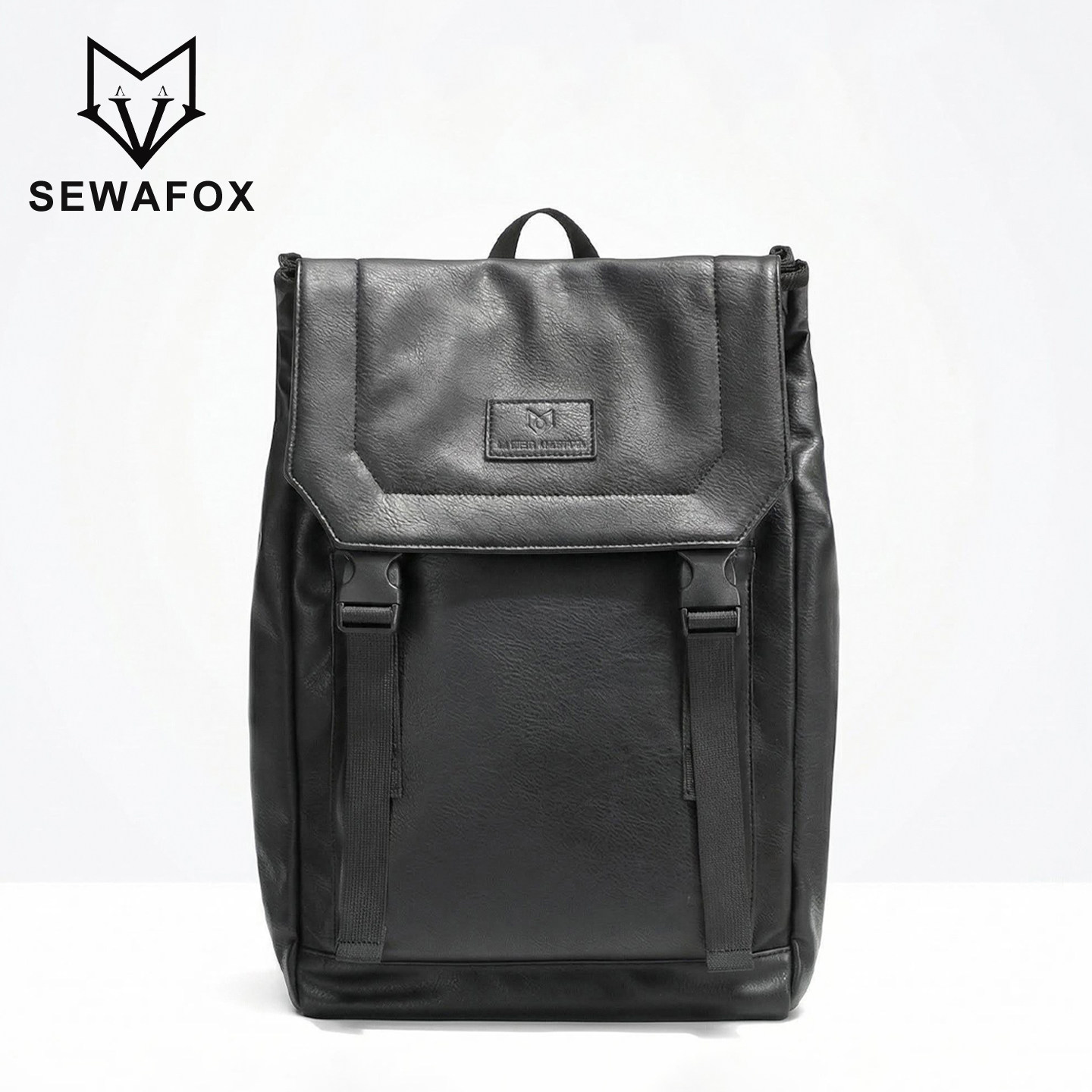 高级感皮质双肩包男士商务通勤大容量电脑包休闲百搭旅行背包书包