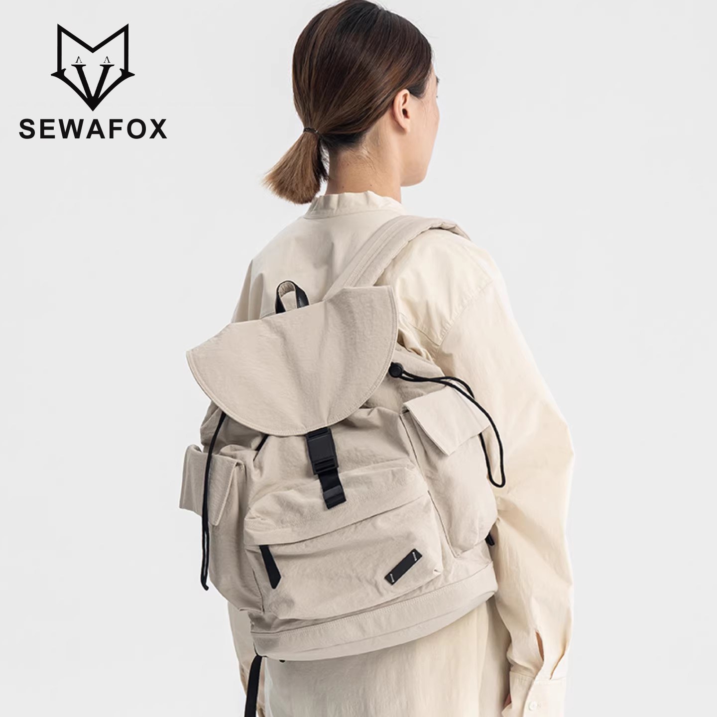 书包女生2026新款上班通勤双肩包男女旅游轻便高颜值女士防水背包