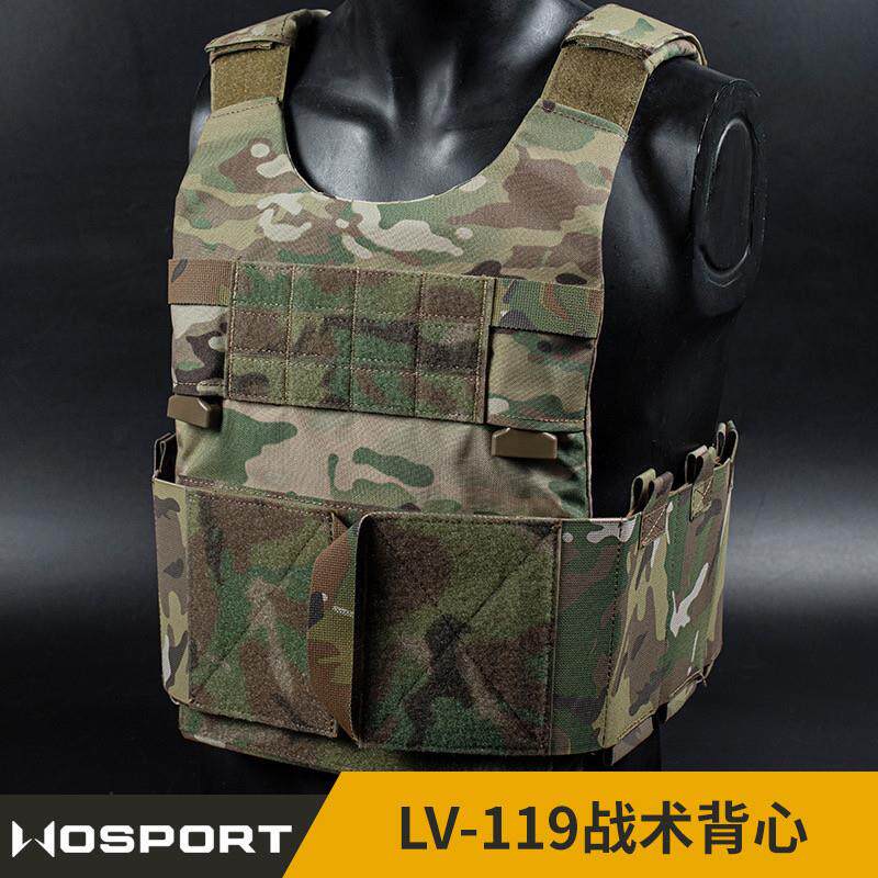 LV119战术背心低可视轻便式马甲 侧边快拔仓 扩展拉链考杜拉面料
