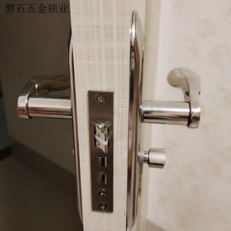 卧室内门静音三件套黑色门把手通用型家用老式房门锁旧门换锁.