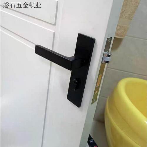 平开合页家用三合一套装门吸门锁酒店加厚静音不锈钢合页房门把.