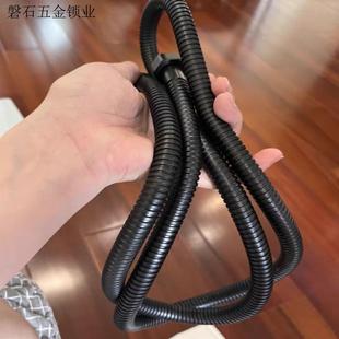 雅黑色花洒软管不锈钢加厚防爆家用喷头连接热水器出水管配件大.