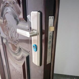 铜锁芯锁体加厚把手通用型大门入户门锁家用门锁防盗门拉手套装.