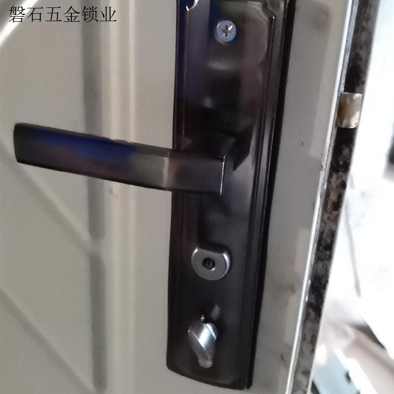 美心把手通用型加长拉手不锈钢锁芯防撬安防锁大门锁面板专用锁.