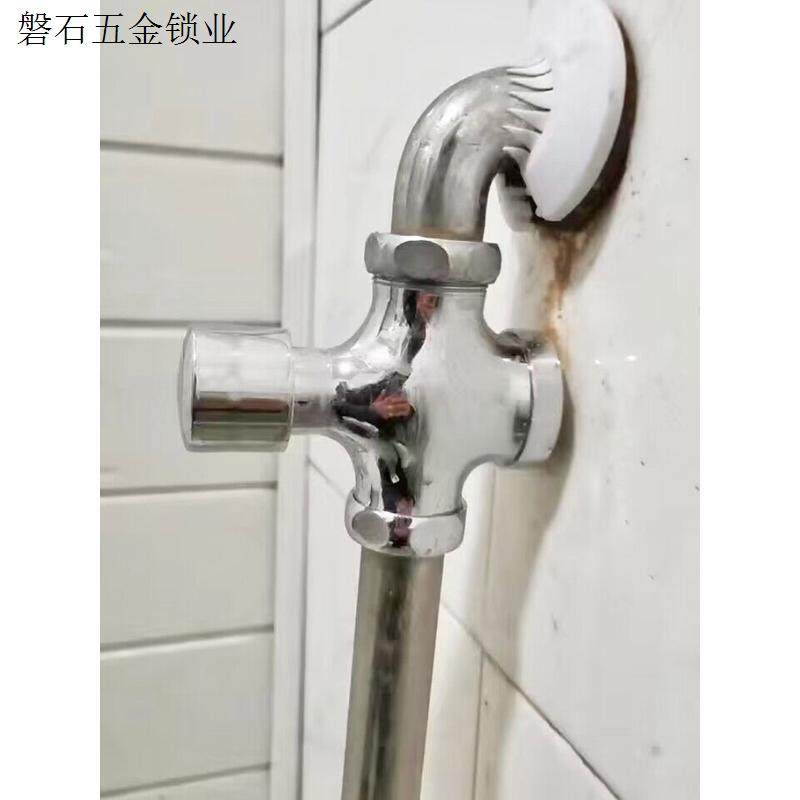 全铜体大便池延时冲水阀门式自闭式弯头冲洗阀手蹲便器按小便池.