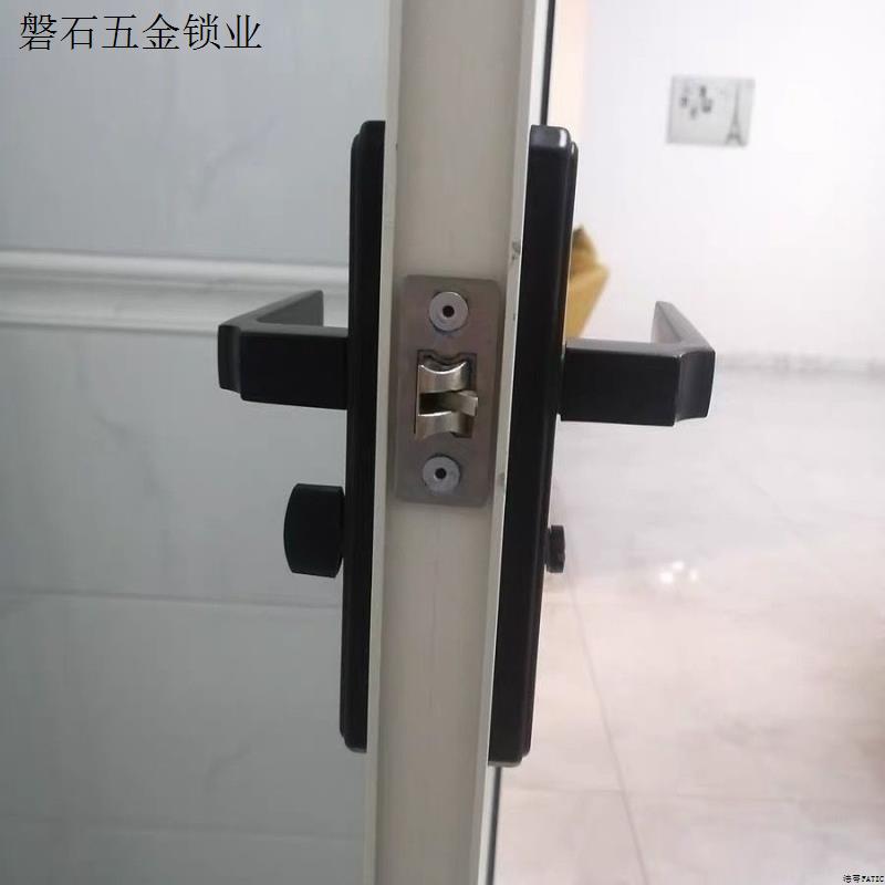 卫浴门锁铝合金门锁单舌执手锁厕所厨房玻璃门锁卫生间洗手间门.