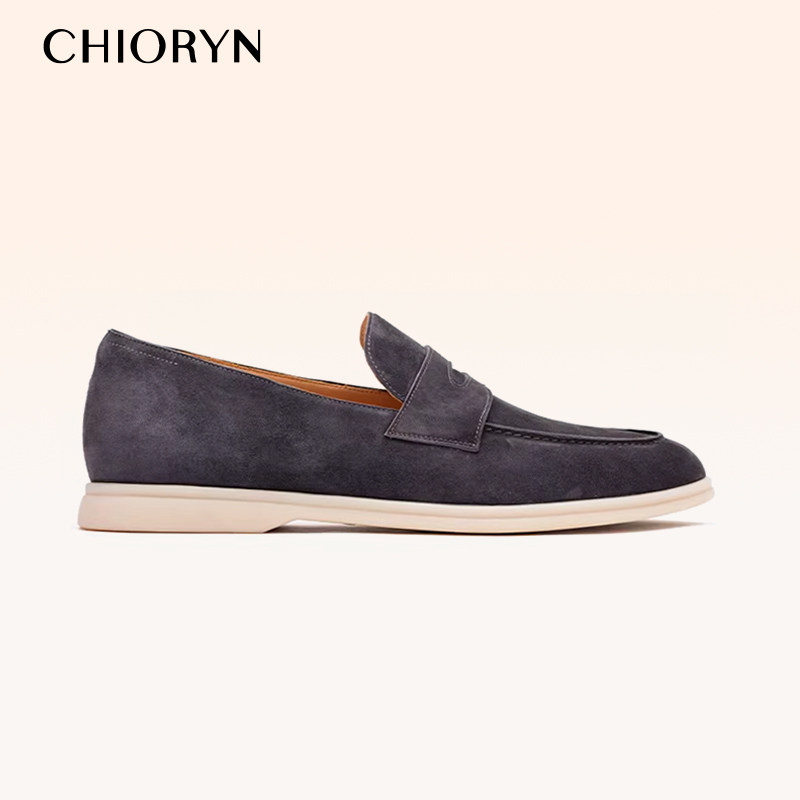 【 Little Sheepskin 】chioryn Qingrun LP Men's soft-soled casual leather shoes with loafers on one foot summerwalk thumbnail 4