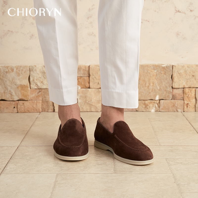 翻毛小羊皮乐福鞋男chioryn青润