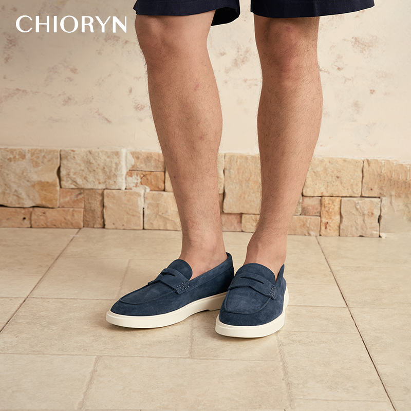 胎牛绒乐福鞋皮鞋男chioryn青润