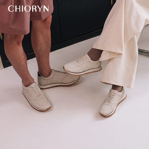 【小牛皮】chioryn青润复古夏季英训鞋真皮阿甘鞋运动休闲跑鞋男