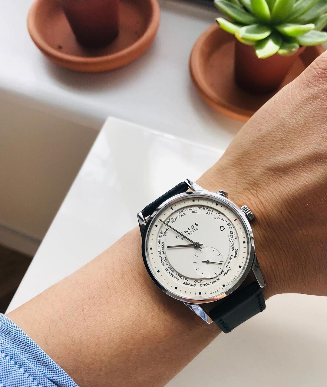 9mm 世界时间 德国名表推荐正装腕表