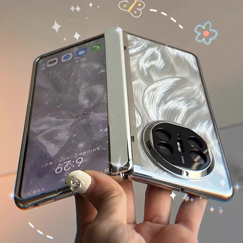 羽纱电镀透明铰链全包超薄防