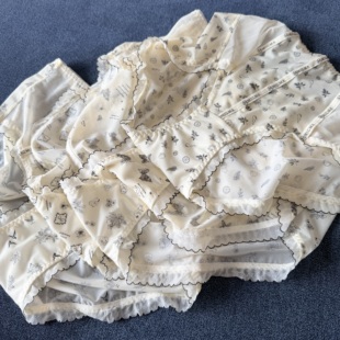 【春眠不觉晓】很包臀！三条全蕾丝 轻如云雾仿若无物 中腰女内裤