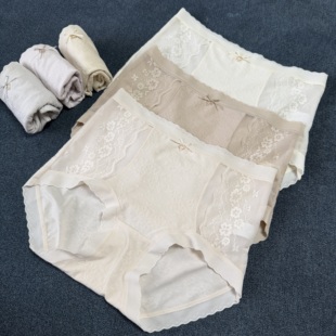 六条装 100%纯棉底裆 怎么能这么美腻 中高腰包臀女内裤 自留