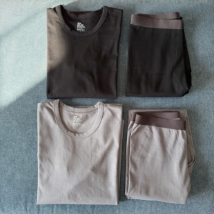 260g天然山茶花精华秋衣秋裤 95%棉 自然健康态男套装 少见纯棉