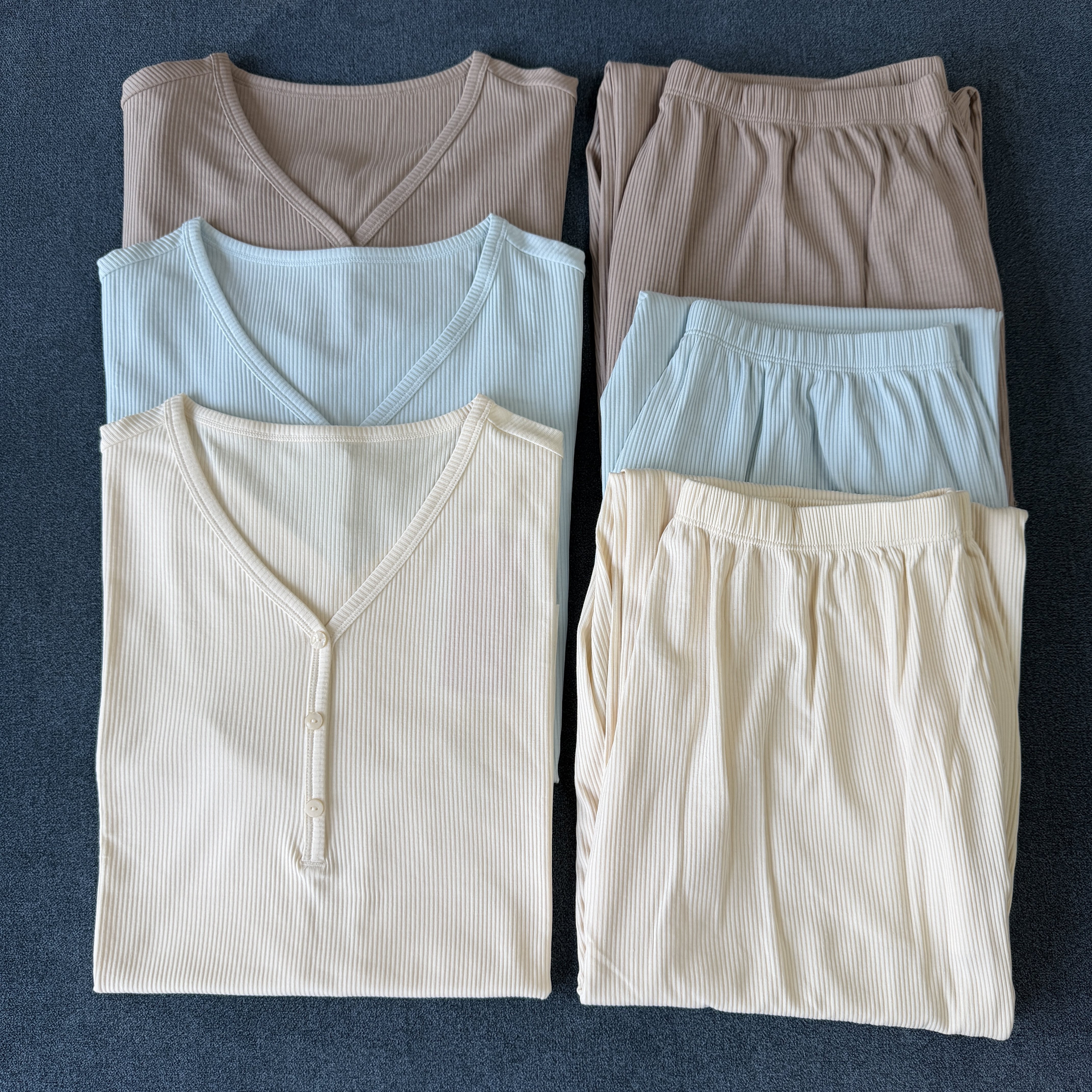 【舒服到爆！】曼家柜货云柔天丝棉凉感家居服短袖长裤女睡衣套装