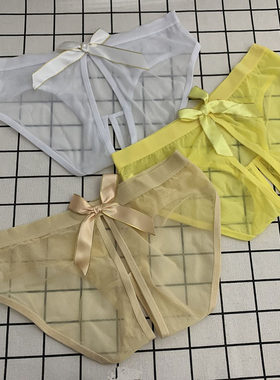 女士开档三角内裤性感透明低腰