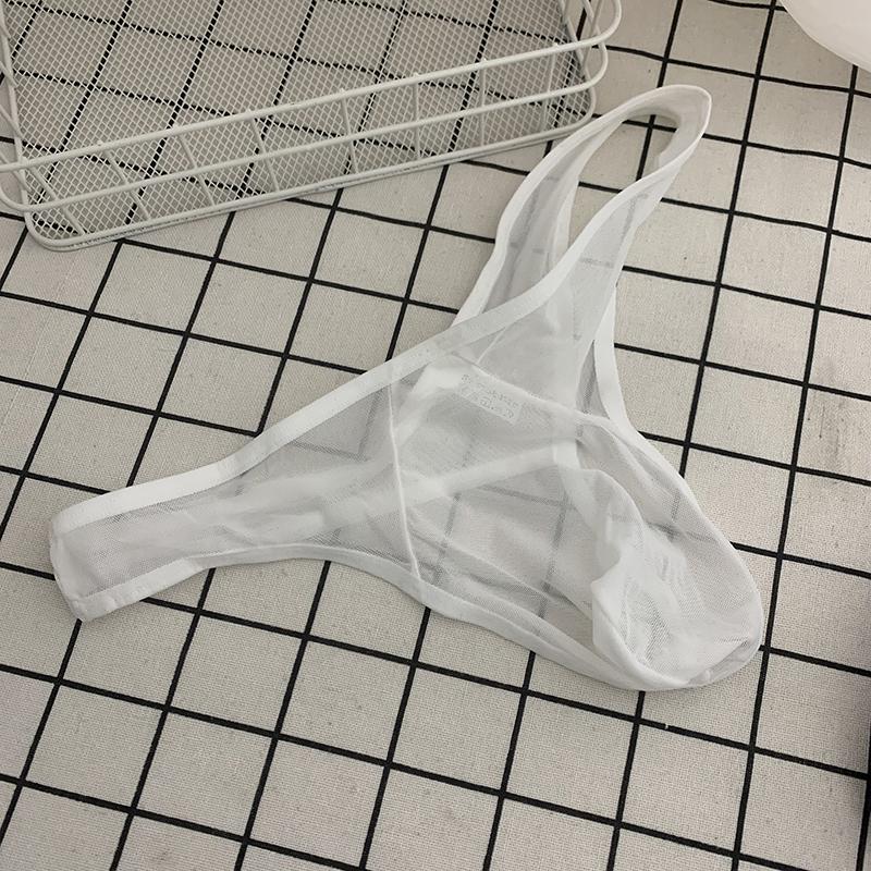 男士超性感透视蕾丝网纱内裤