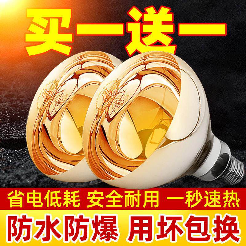 德国浴霸灯泡取暖灯275瓦防爆老式卫生间浴室led中间照明壁挂式